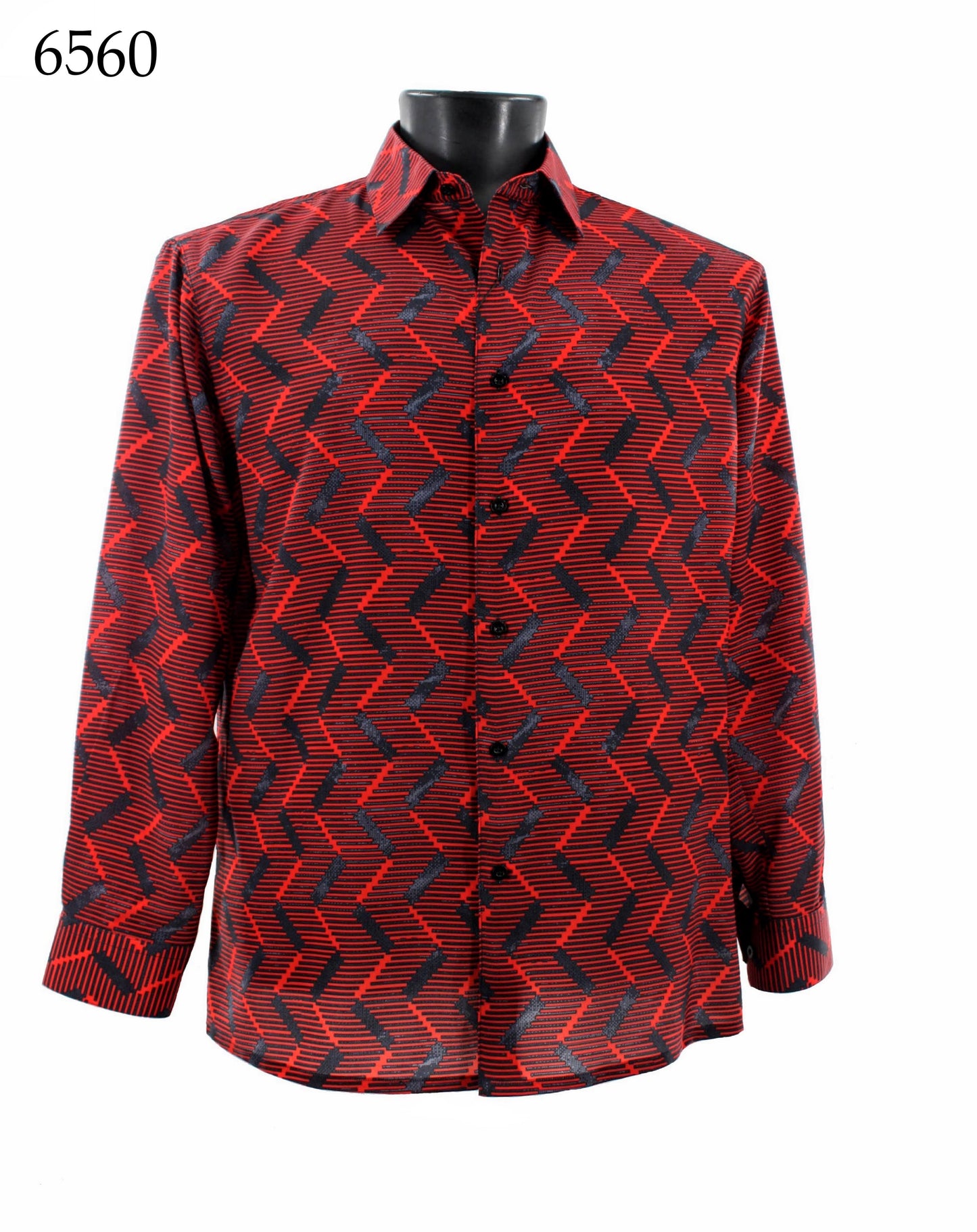 Bassiri Long Sleeve Button Down Casual Printed Shirts 6560