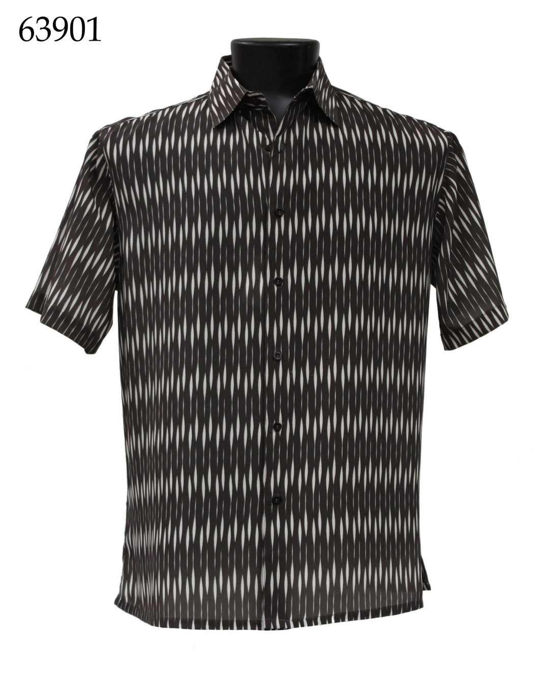 Bassiri Short Sleeve Button Down Casual Printed Shirts 63901