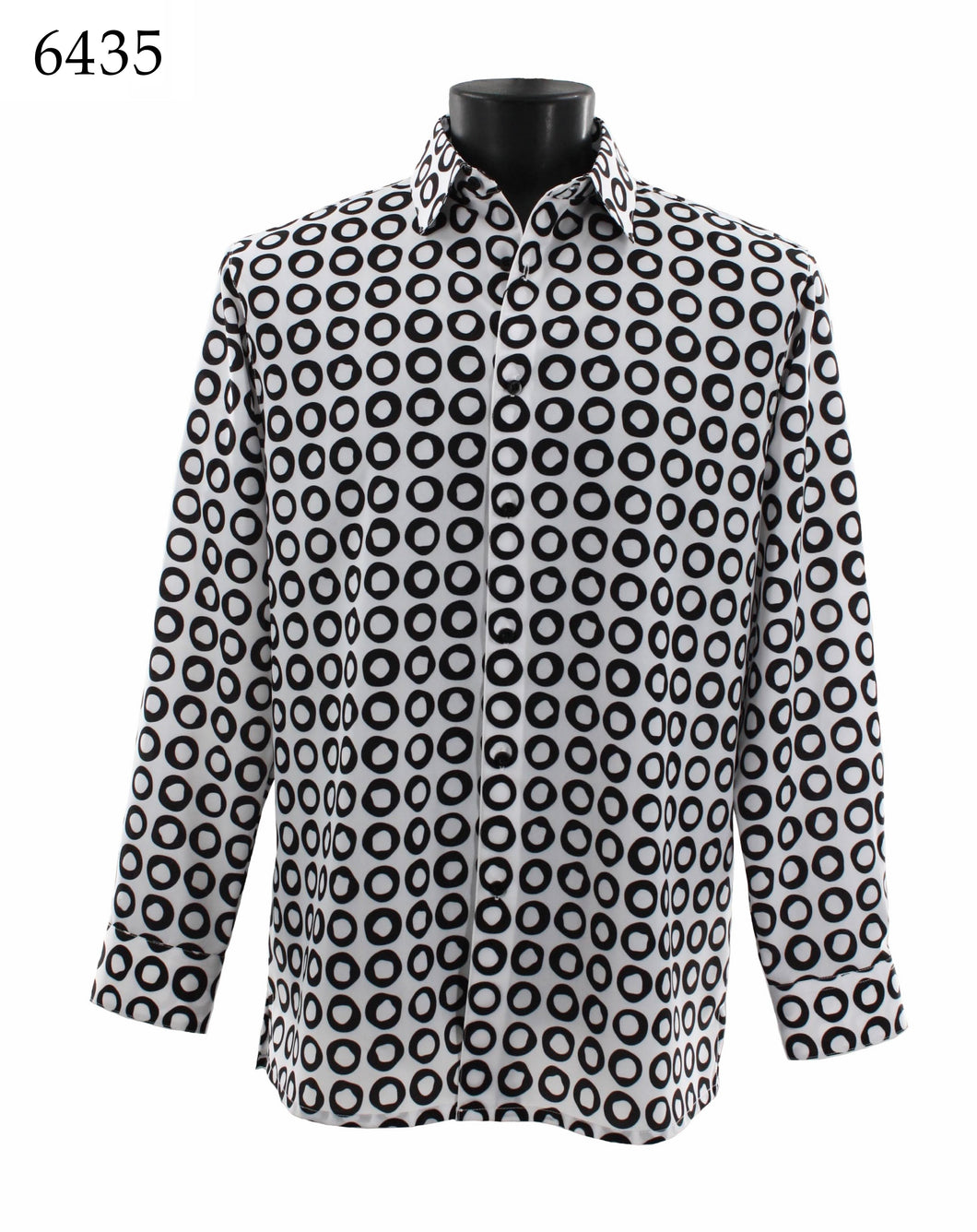 Bassiri Long Sleeve Button Down Casual Printed Shirts 6435