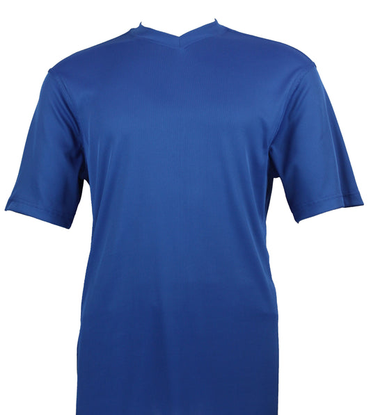Bassiri Short Sleeve V-Neck T-Shirt Style #219 Royal Blue