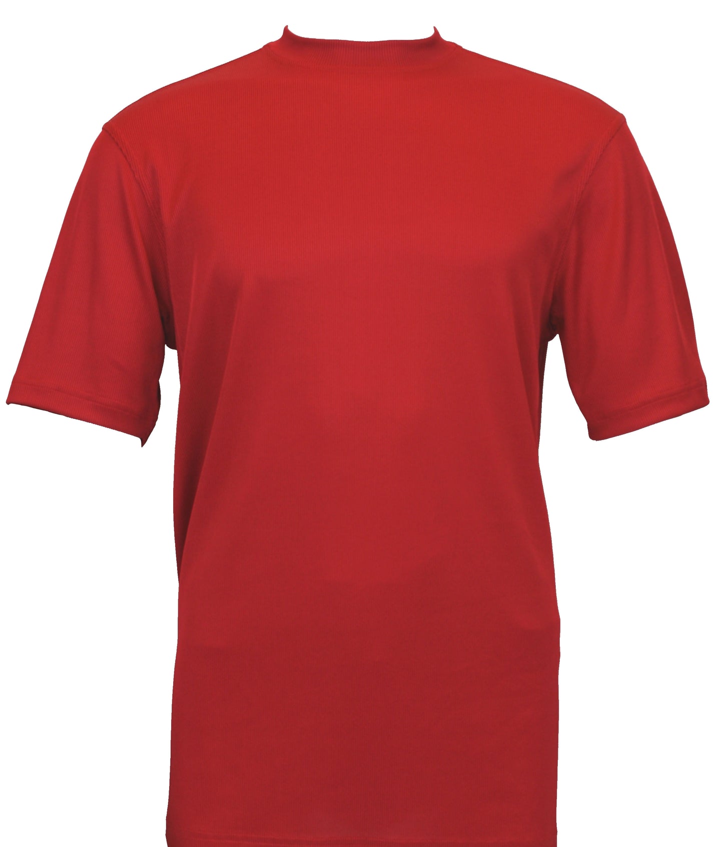 Bassiri Short Sleeve Mock Neck T-Shirt Style #218 Red