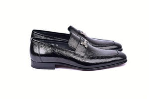Corrente C01998-5760 H Buckle Vita Calf Skin-Black