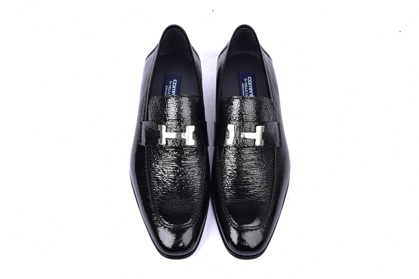 Corrente C01998-5760 H Buckle Vita Calf Skin-Black