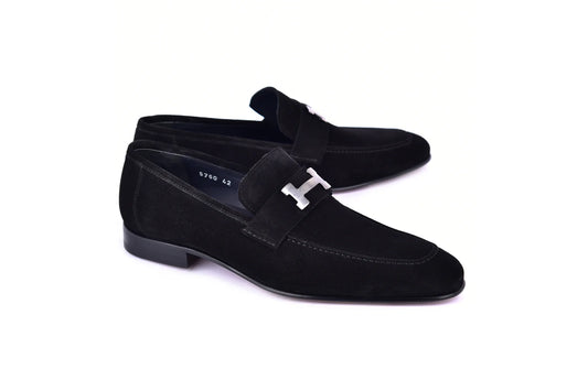 Corrente C02003-5760S H buckle Suede-Black
