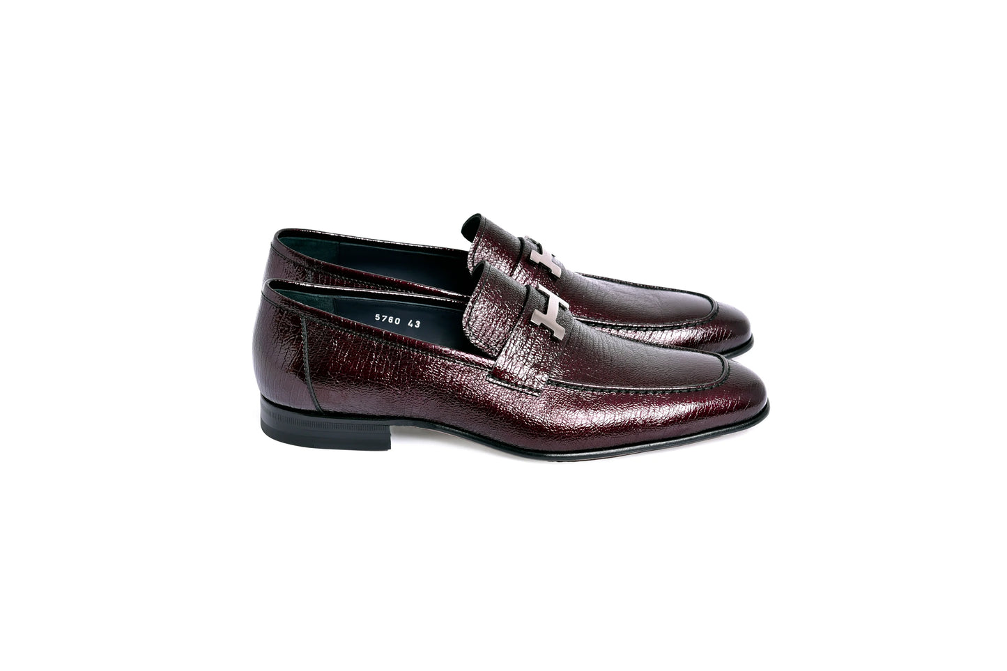 Corrente C01999-5760 H Buckle Vita Calf Skin-Burgundy
