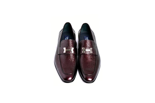 Corrente C01999-5760 H Buckle Vita Calf Skin-Burgundy