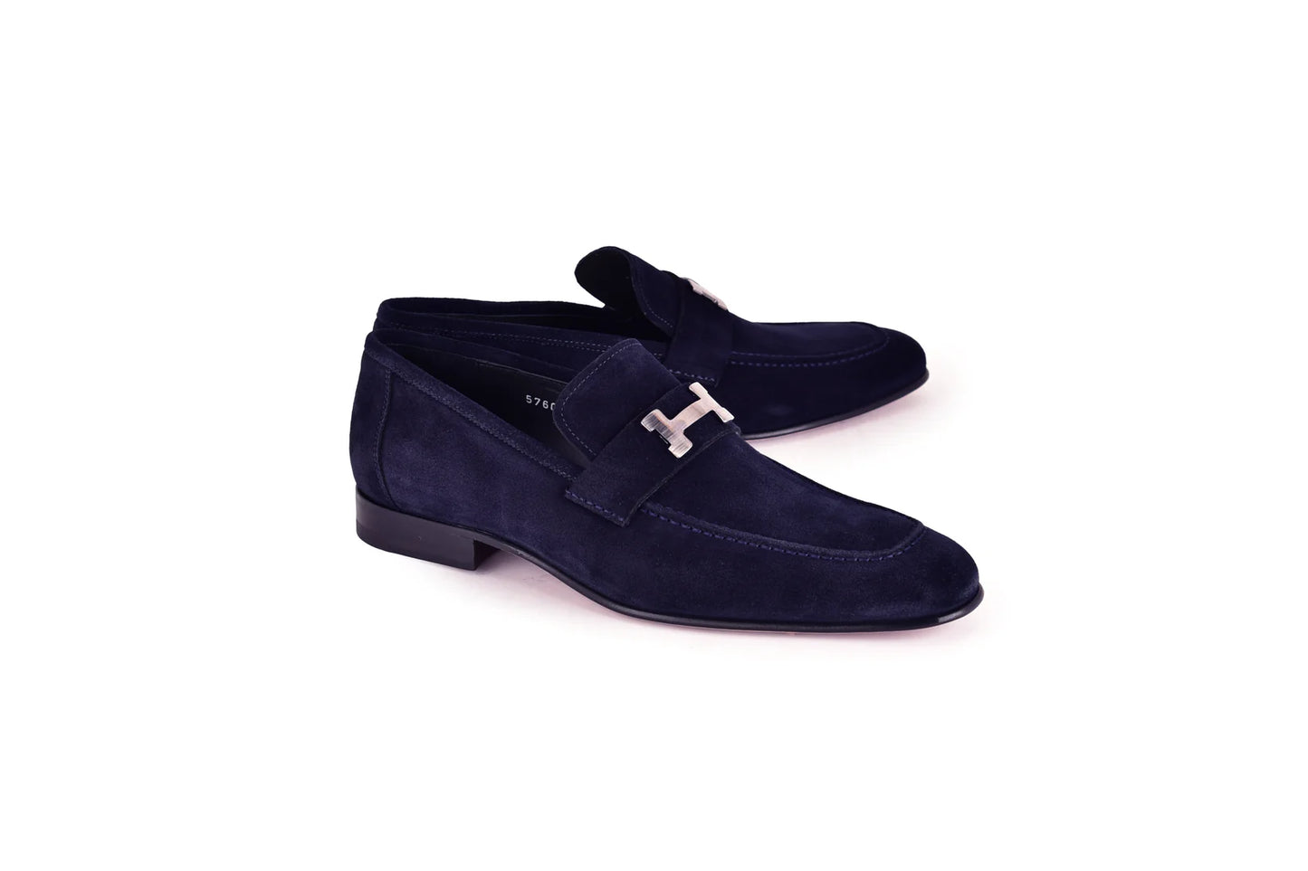 Corrente C02005-5760S H buckle Suede-Navy