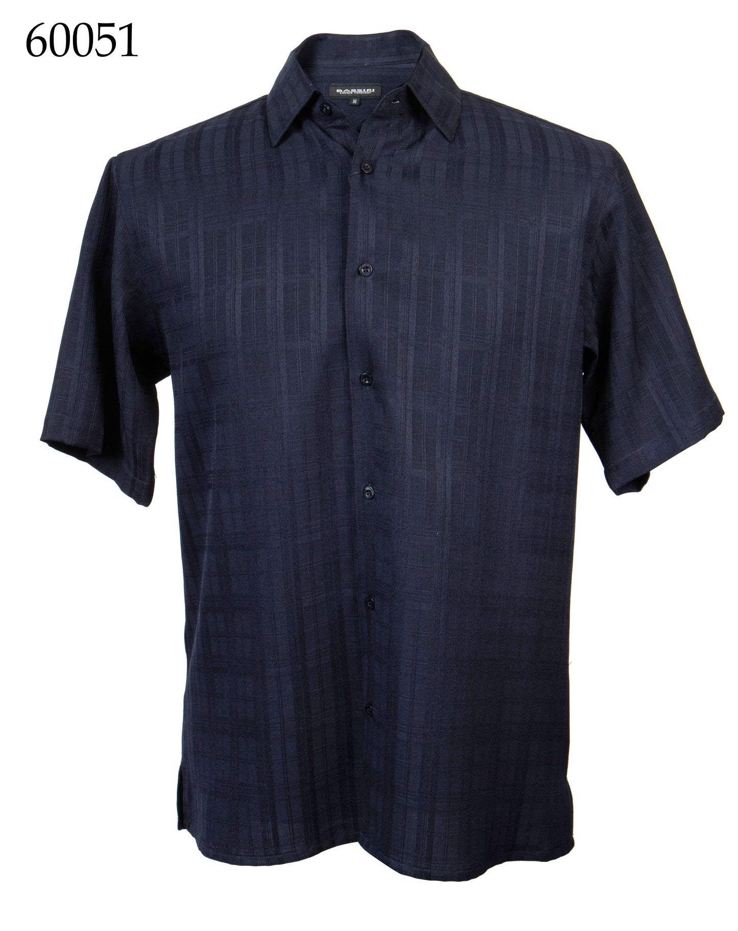 Bassiri Tone-on-Tone Short Sleeve Shirts
