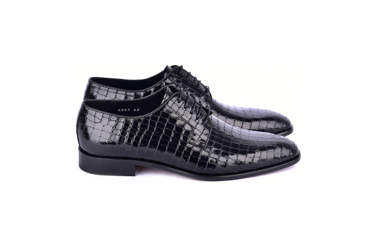 Corrente C01505-6291C Croco lace up- Black