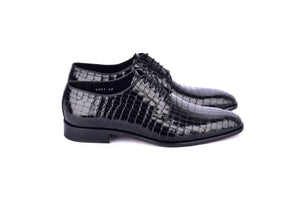 Corrente C01505-6291C Croco lace up- Black
