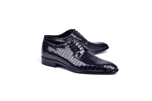 Corrente C01507- 6291C Croco lace up- Navy