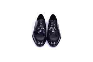 Corrente C01507- 6291C Croco lace up- Navy