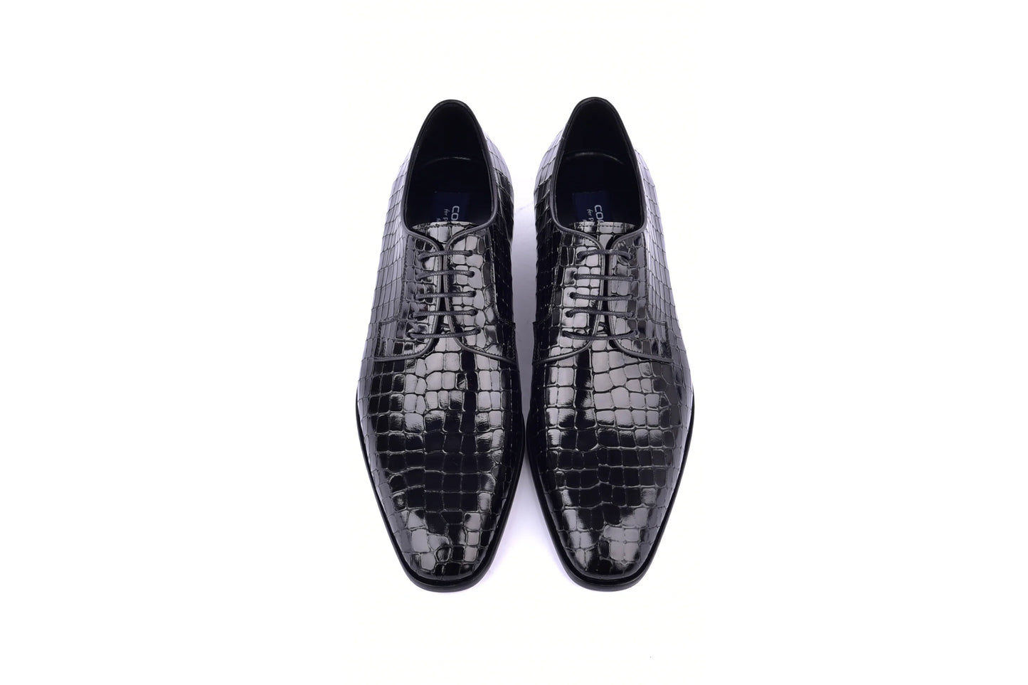 Corrente C01505-6291C Croco lace up- Black