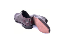 Corrente C01506-6291C Croco lace up- Burgundy