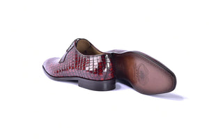 Corrente C01508- 6291C Croco lace up- Tan