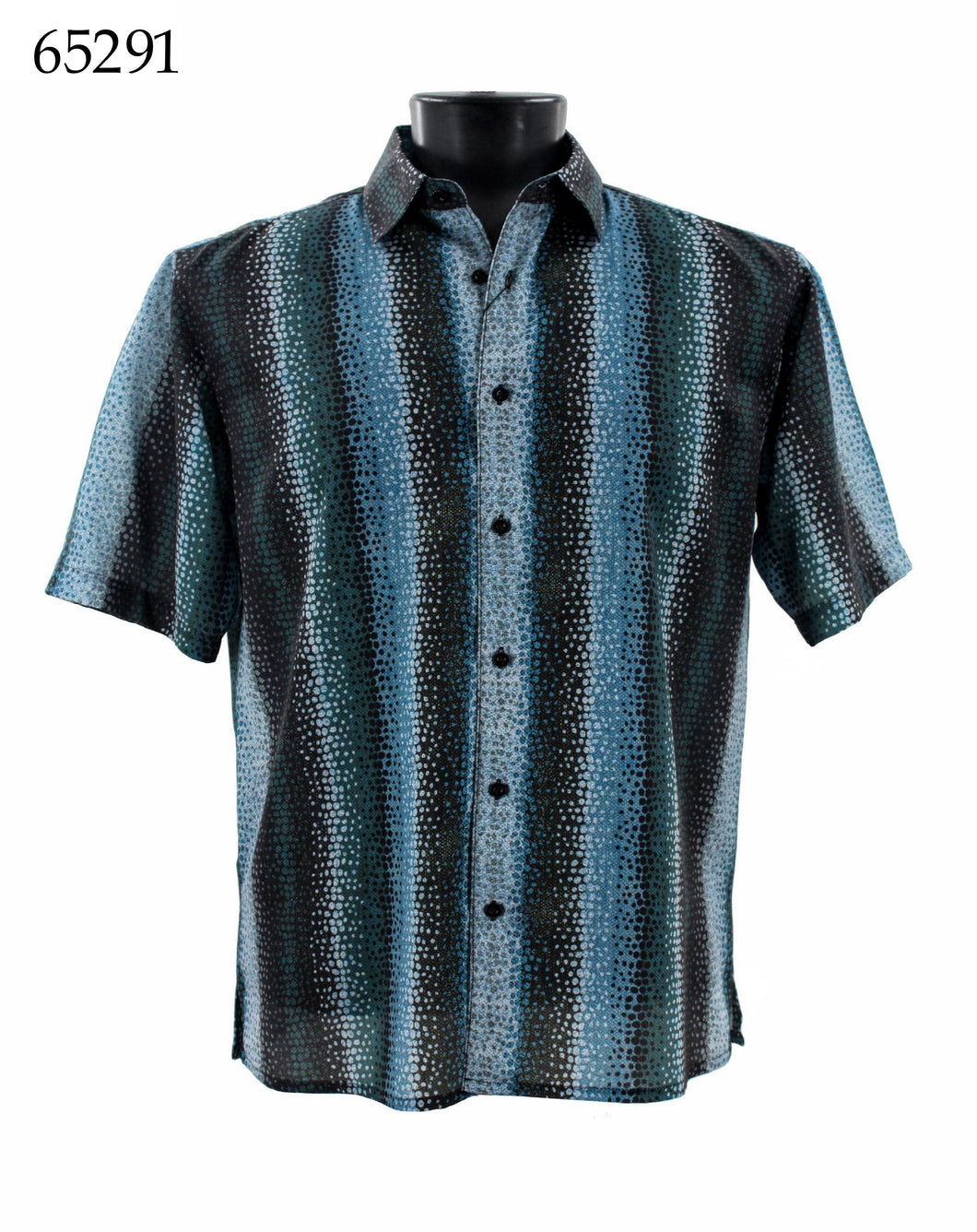 Bassiri Short Sleeve Button Down Casual Printed Shirts 65291