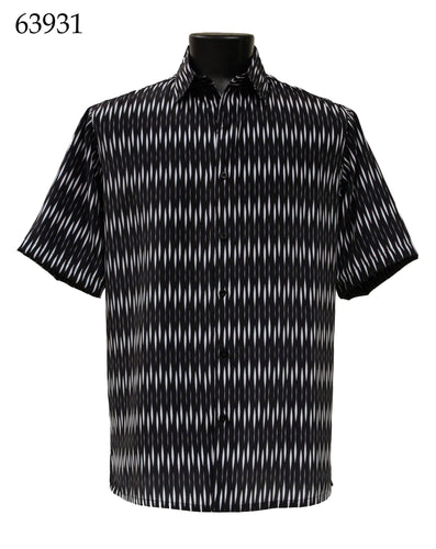 Bassiri Short Sleeve Button Down Casual Printed Shirts 63931