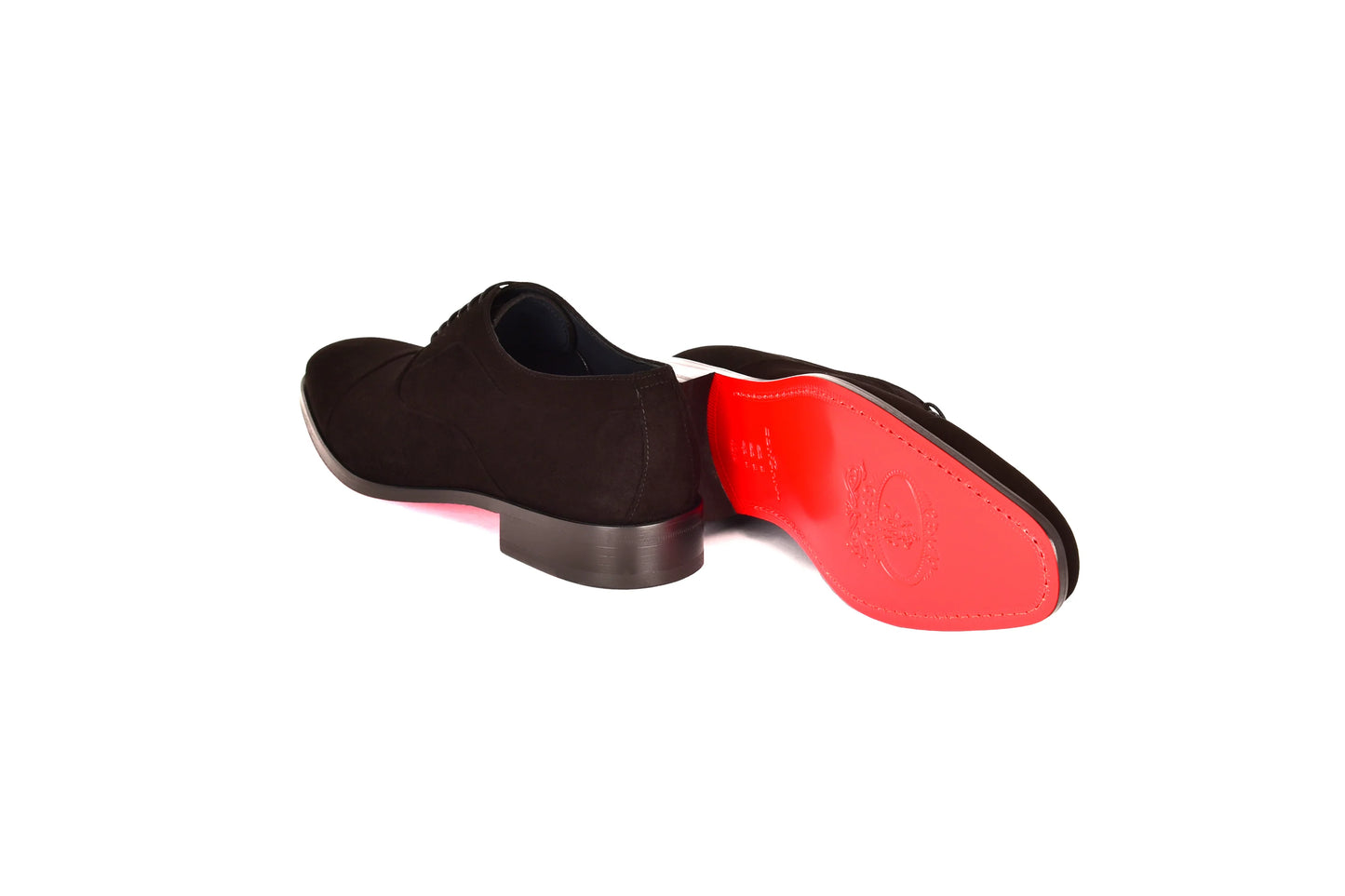 Corrente C0001108-6694S Cap toe lace up-Black Suede