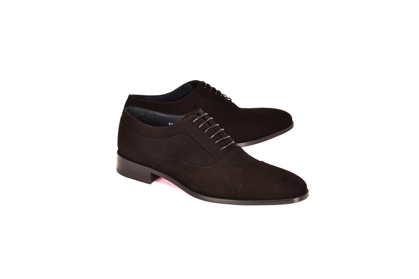 Corrente C0001108-6694S Cap toe lace up-Black Suede
