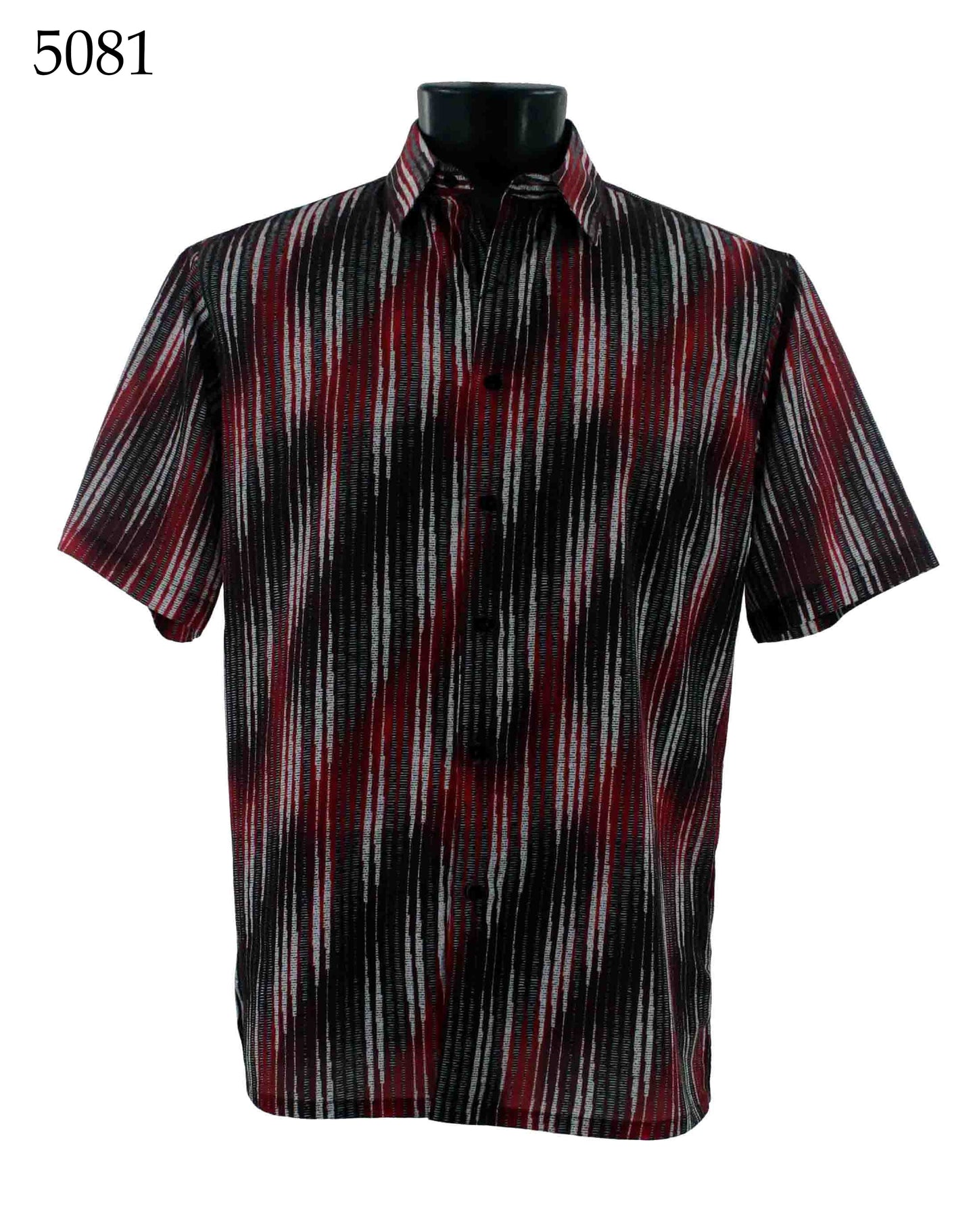 Bassiri Short Sleeve Button Down Casual Printed Shirts 5081