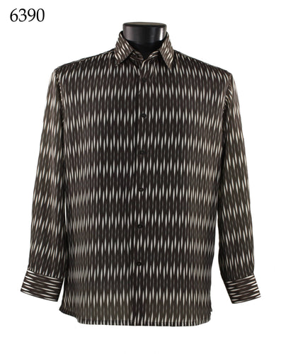 Bassiri Long Sleeve Button Down Casual Printed Shirts 6390