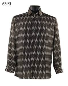 Bassiri Long Sleeve Button Down Casual Printed Shirts 6390