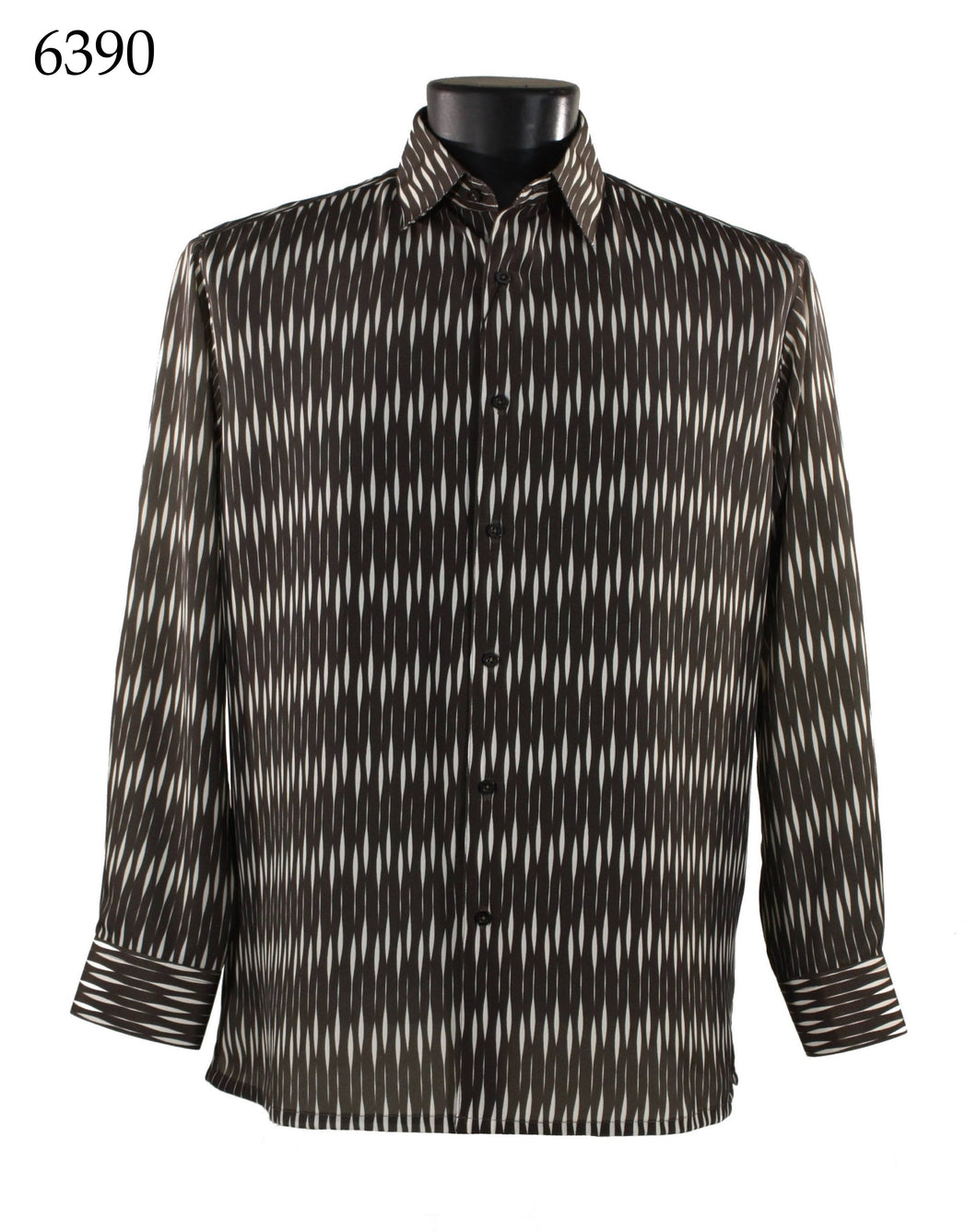 Bassiri Long Sleeve Button Down Casual Printed Shirts 6390