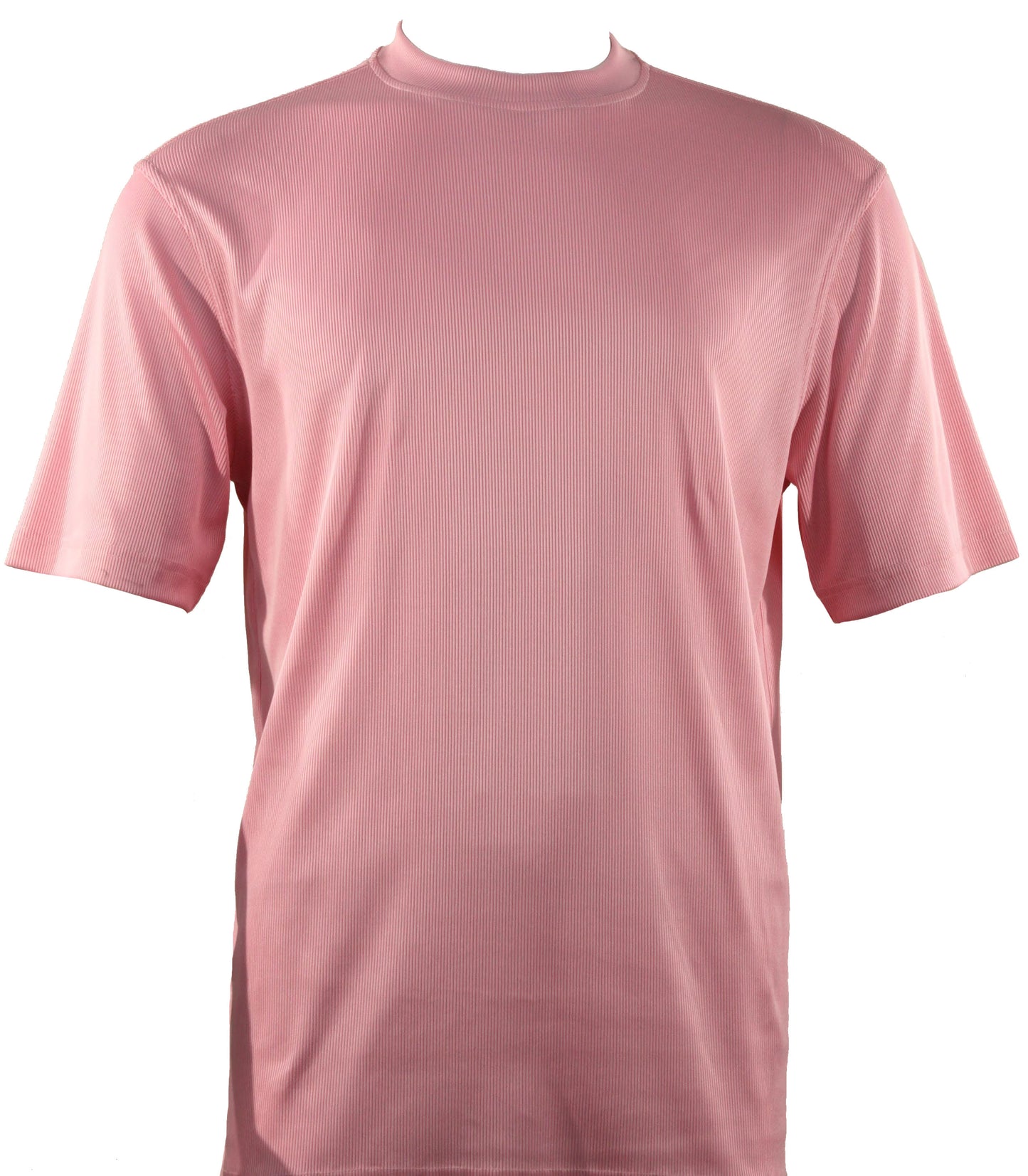 Bassiri Short Sleeve Mock Neck T-Shirt Style #218 Pink