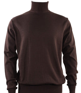 Bassiri Long Sleeve Turtleneck Sweater 631 Brown