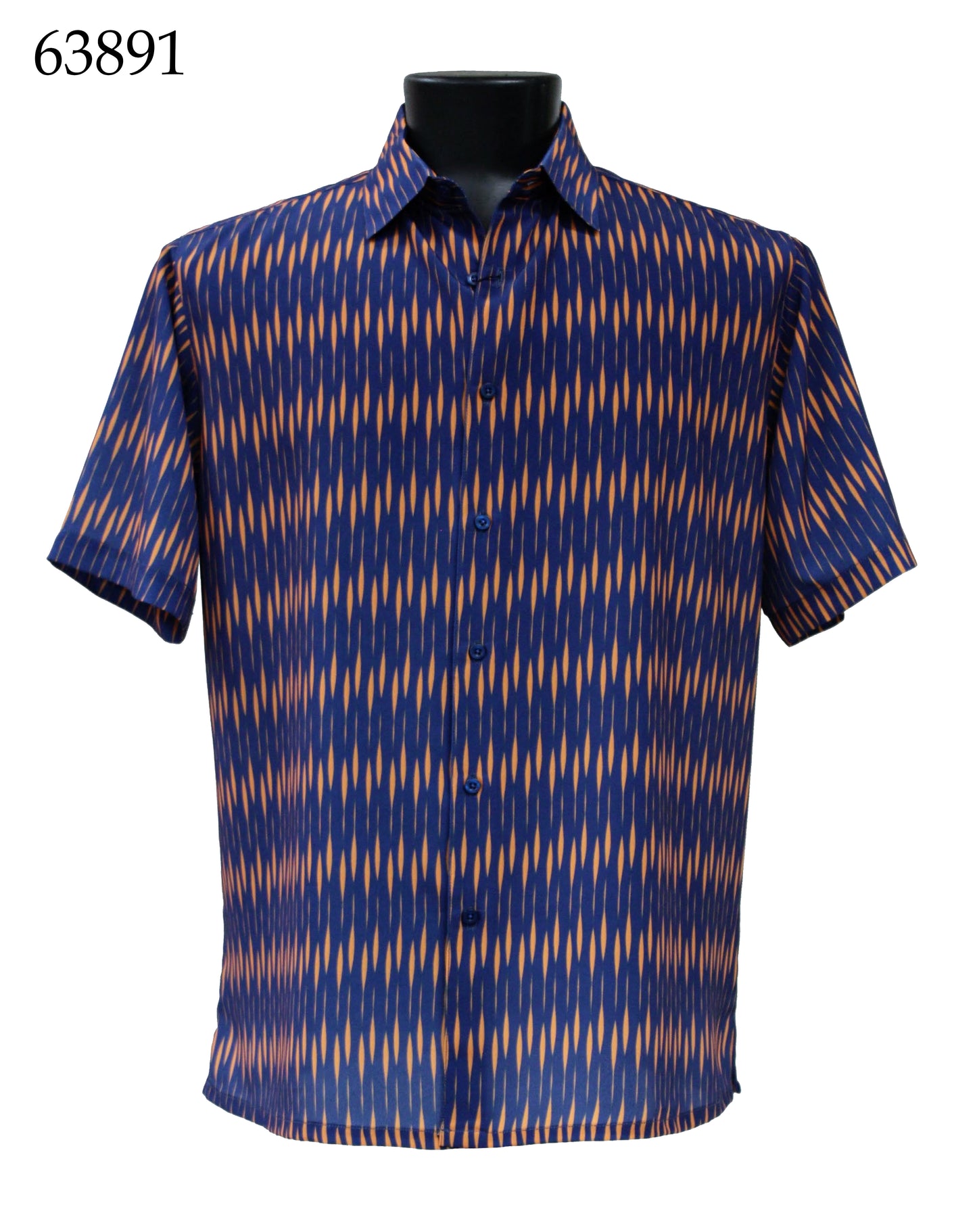 Bassiri Short Sleeve Button Down Casual Printed Shirts 63891
