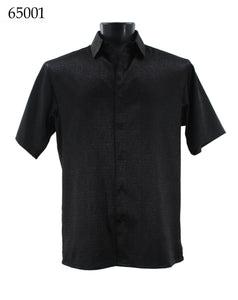 Bassiri Tone-on-Tone Short Sleeve Shirts 65001