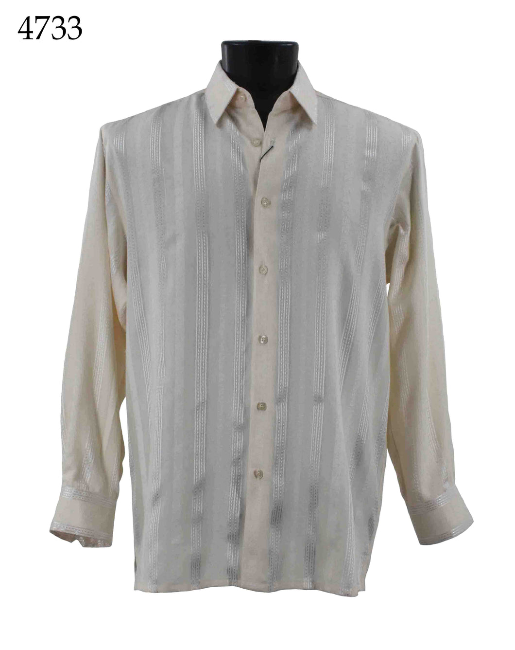 Bassiri Long Sleeve Button Down Casual Printed Shirts 4733