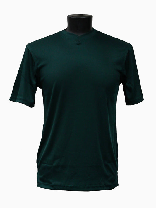 Bassiri Short Sleeve V-Neck T-Shirt Style #219 Emerald Green