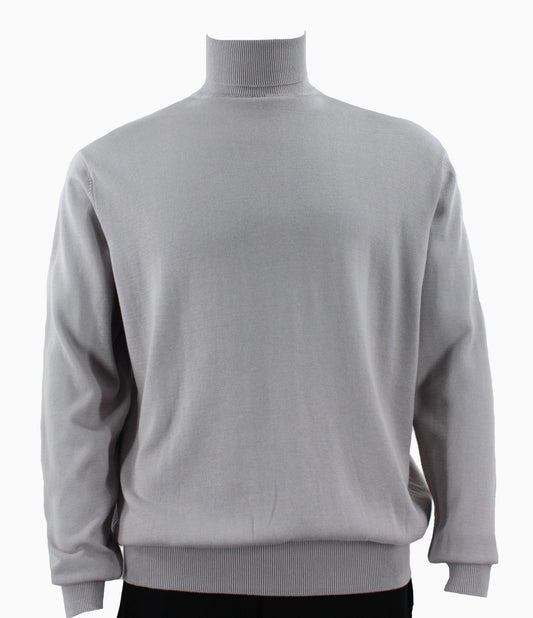 Bassiri Long Sleeve Turtleneck Sweater 631 Silver