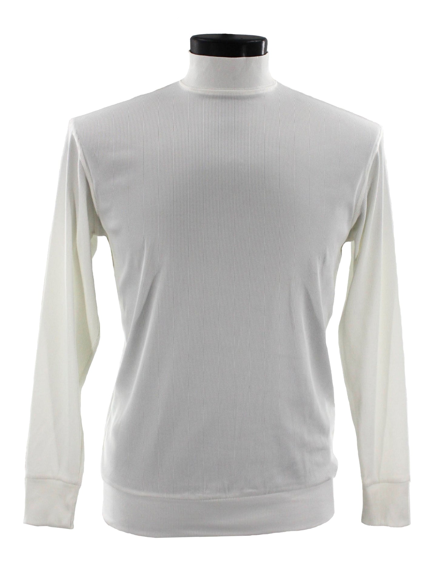 Bassiri Long Sleeve High Neck T-Shirt Style #632 White