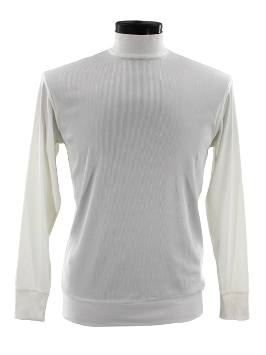 Bassiri Long Sleeve High Neck T-Shirt Style #632 White