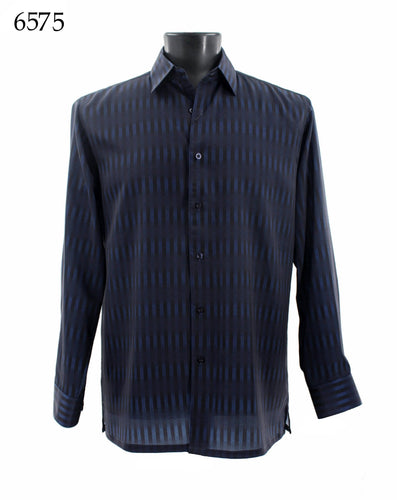 Bassiri Long Sleeve Button Down Casual Printed Shirts 6575