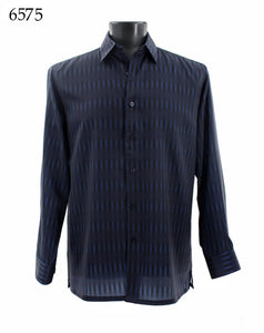 Bassiri Long Sleeve Button Down Casual Printed Shirts 6575