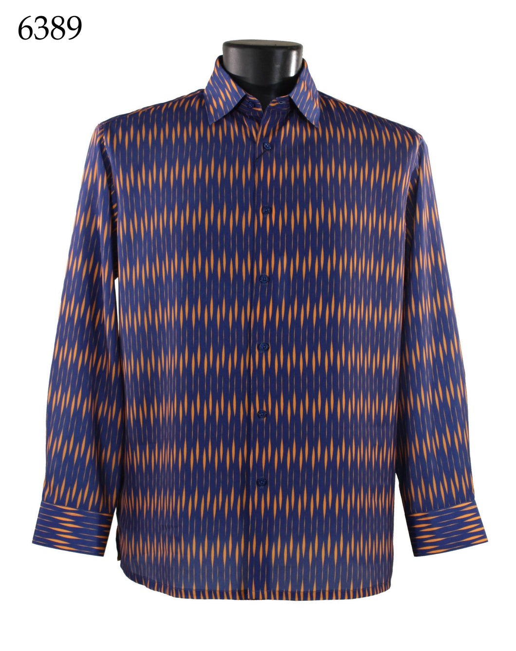 Bassiri Long Sleeve Button Down Casual Printed Shirts 6389