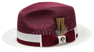 Bruno Capelo Belvedere Collection Burgundy/White