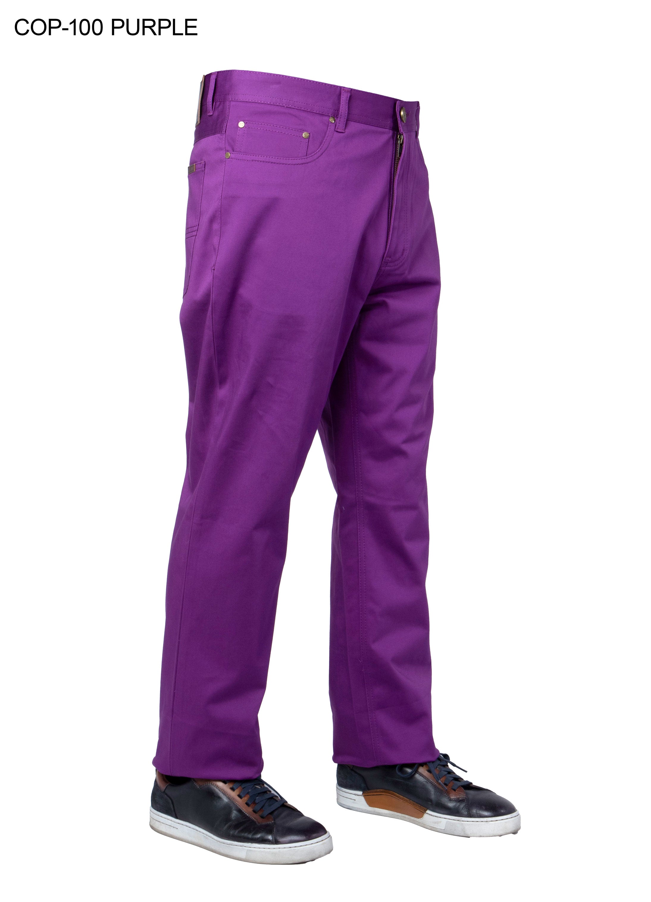 Prestige Original Men's Stretch Jeans COP-100 Purple – LASuitGuy