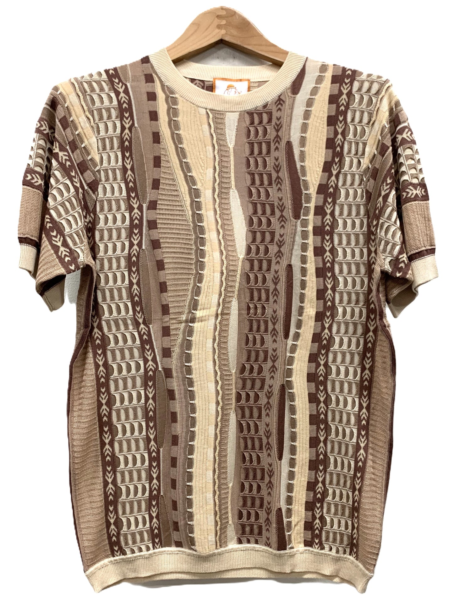 Cigar Couture Men's Polo Knit Short Sleeve Sport Shirt - CR 1670 Tan