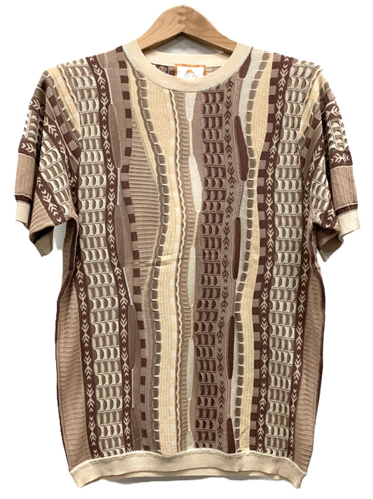 Cigar Couture Men's Polo Knit Short Sleeve Sport Shirt - CR 1670 Tan