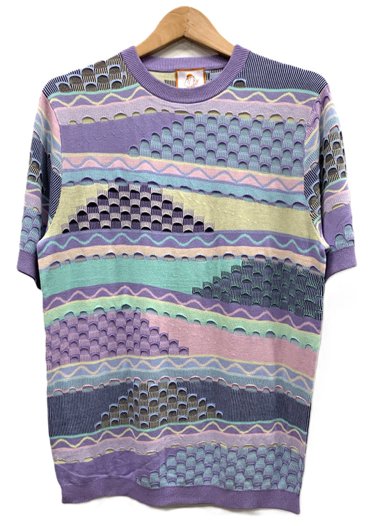 Cigar Couture Men's Polo Knit Short Sleeve Sport Shirt - CR 1672 Lilac