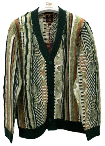 Cigar Pattern Knit Cardigan – Style #CRG-1560 FOREST