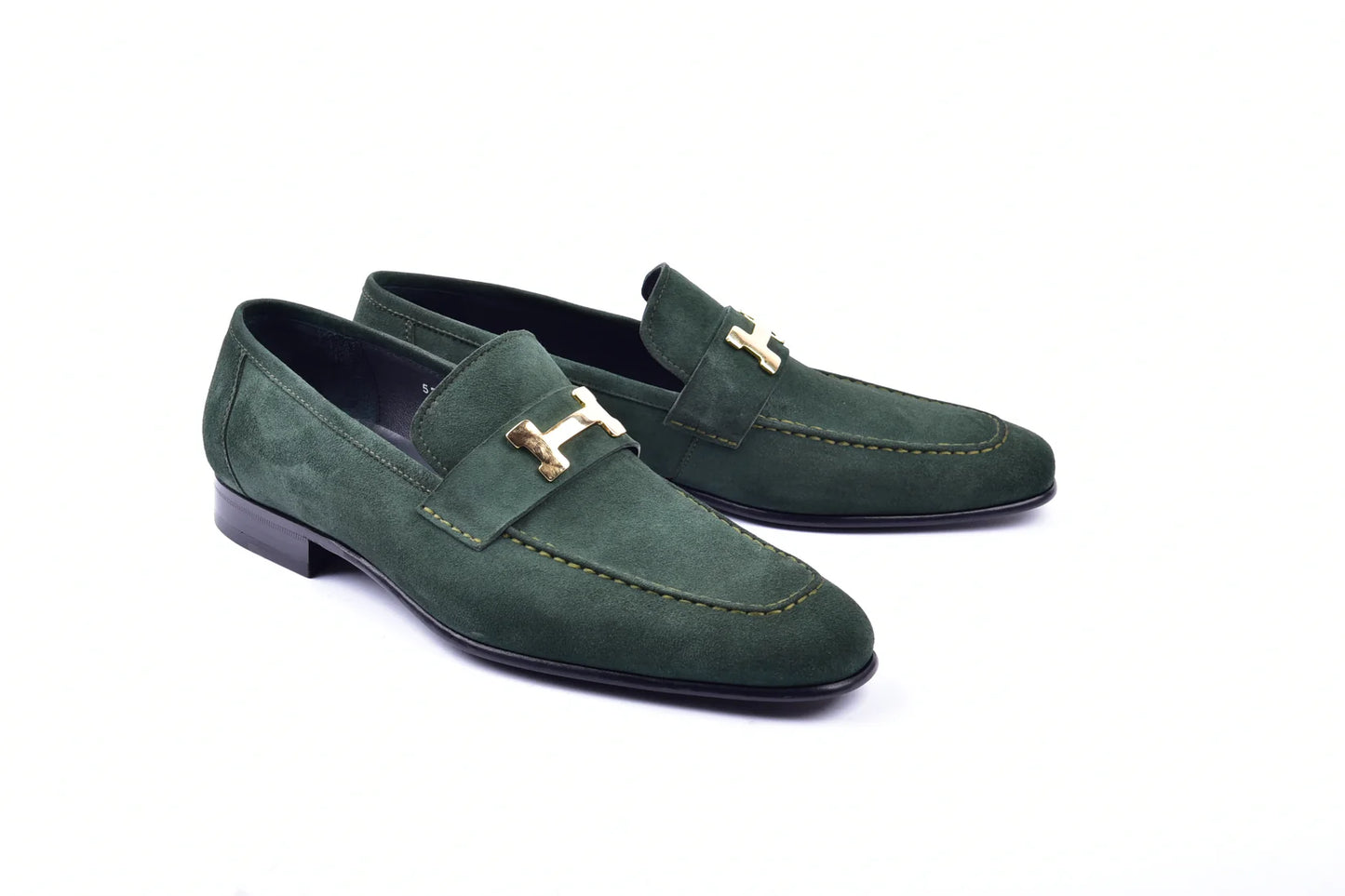 Corrente C02002-5760S H buckle Suede-Green
