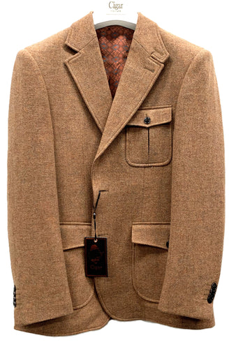 Cigar Classic Peak Lapel Blazer – Style #J-7001 RUST