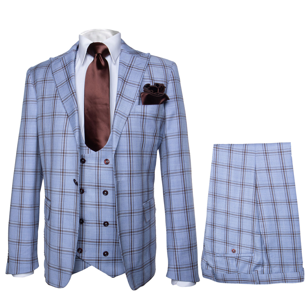 ROSSI MAN SLIM FIT 3 PIECE SUIT MAX RM1822