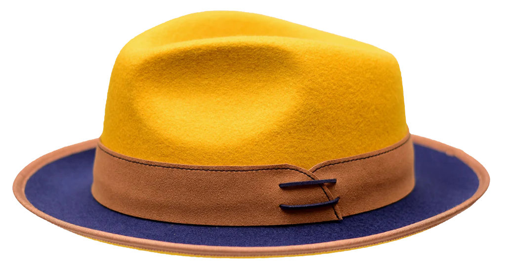 Bruno Capelo Out Cast Collection Mustard/Navy Blue/Cognac