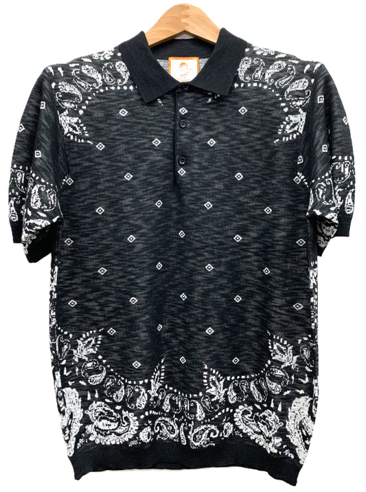 Cigar Couture Men's Polo Knit Short Sleeve Sport Shirt - PJ-1507 Black